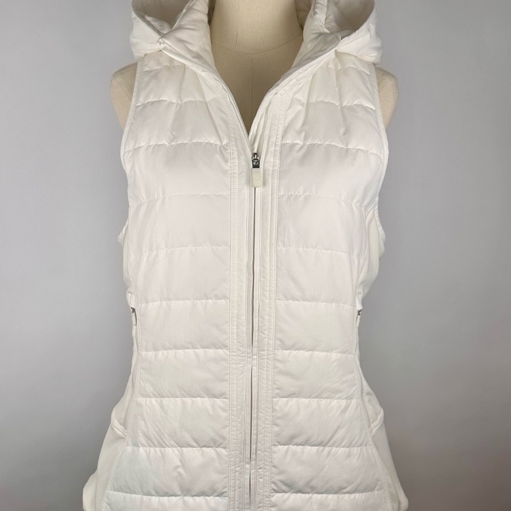 Lululemon Athletica Ivory Hooded Vest